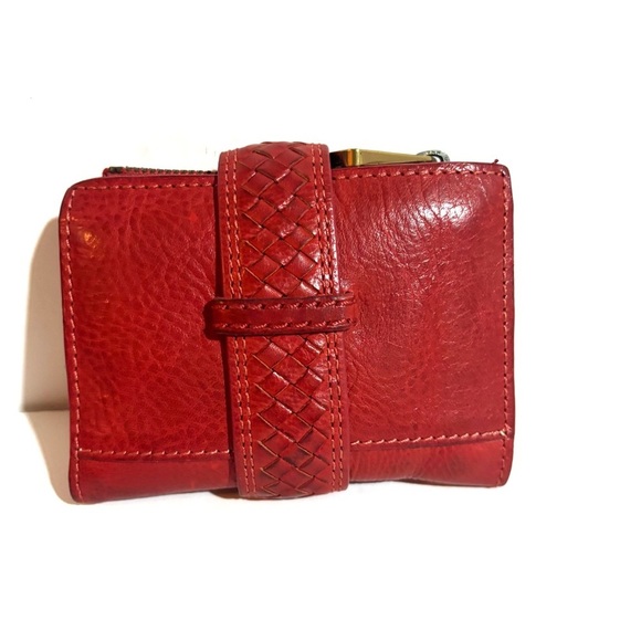 Fossil Red Leather Women's Wallet - Picture 3 of 4